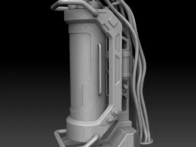 Sci Fi Container Printable 3D print model