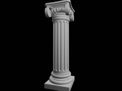 Ionic Column Architectural Element 3D print model