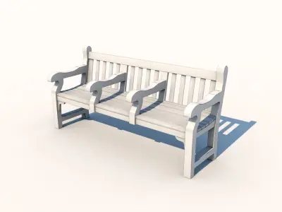 London Park bench 3D model