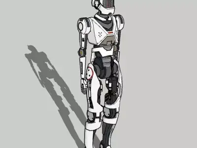 Robot Loki M1 Mass Effect Low-poly 3D model