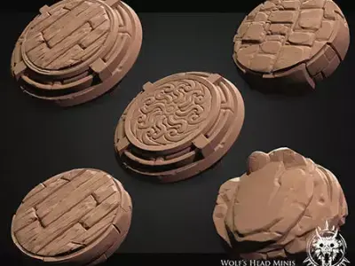 MINIFIG BASES Free 3D print model