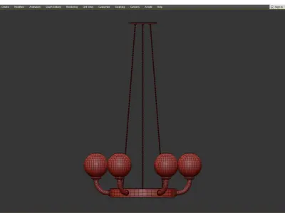 WERNER CHANDELIER Low-poly 3D model