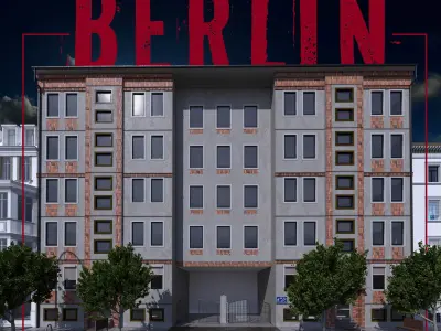 Berlin street building NO103 3D model