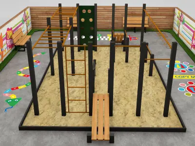 school playground  3D model