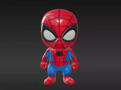 avenger package    Ironman Spiderman And Batman Low-poly 3D model