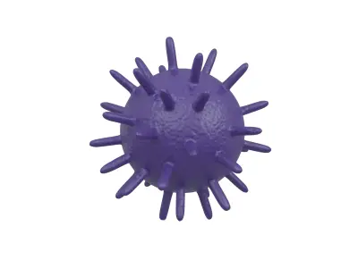 Virus v2 007 Low-poly 3D model