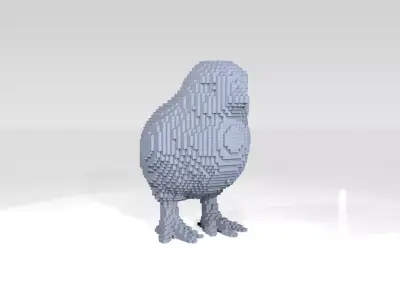 Chick Voxel 3D model