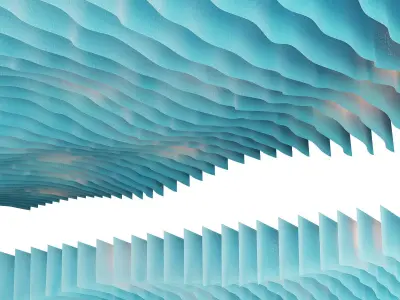 Fabric suspended ceiling 4 3D model