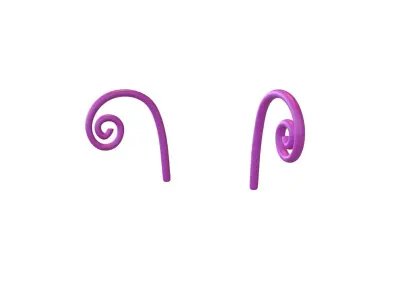 Butterfly Headgear v2 001 Low-poly 3D model