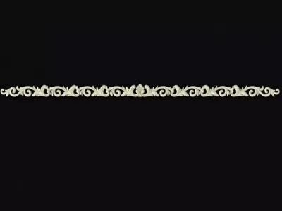 dekor ornamental border 3D model