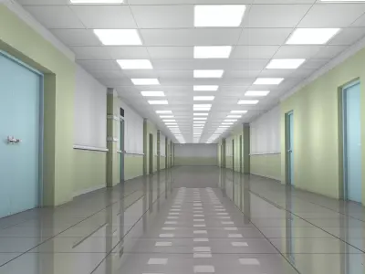 Apartment Corridor Interior 3D model