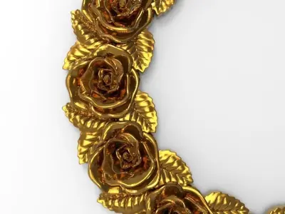 carved frame 3D model 94