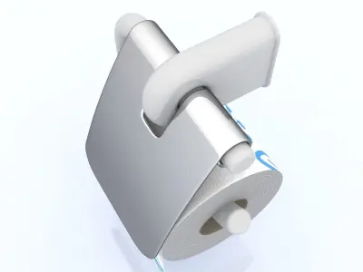 Toilet Paper 01 3D model