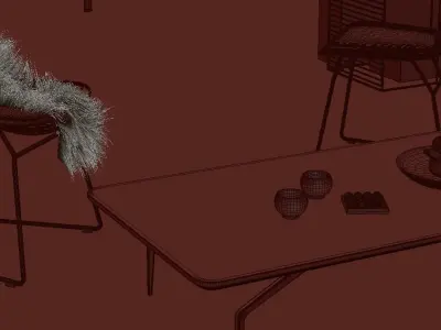 Living Room 092 3D model