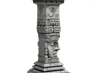 Mayan Pillar  3D print model