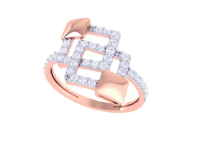  Women Ring MTL 3dm STL OBJ FBX Details 3D print model 28