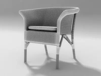 Armchair We 25 - 26 3D model
