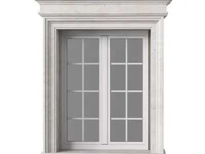 Architectural Classic Window 3D Model 4 3D model