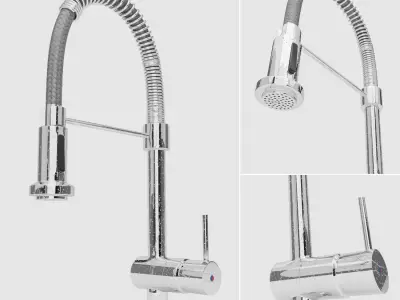 Pull-Down Kitchen Faucet Collection 3D Model Pack