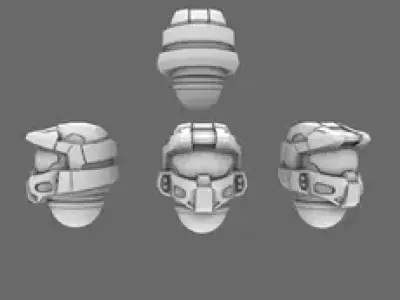 Space Knights V10K Chief Helmet 3D print model