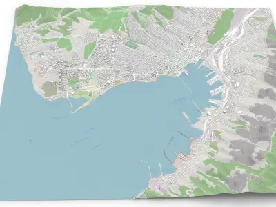 Cityscape  Novorossiysk Russia 3D model