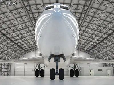  Boeing 727-100 Purolator Rigged for Cinema 4D 