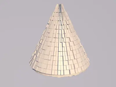 Sci Fi  Cone Shape Triangle 3D model 2019 3D model