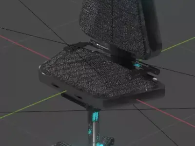 The chair futuristic office 3D model
