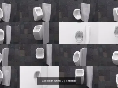 Collection Urinal 2 3D Model Pack