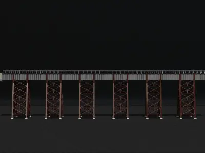 Bridge H0 scale trains Polvorilla viaduct File for 3D Printer 3D print model