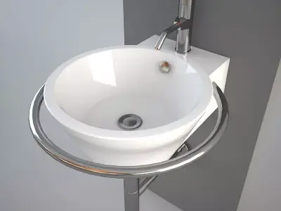 Althea Hera Center wash-basin 3D model