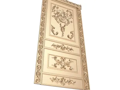 Carved Door Classic 02 3D model