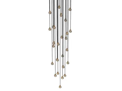 Pearl Round Chandelier 175in 3D model