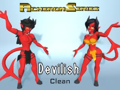 Acheron Devilish Clean Low-poly 3D model