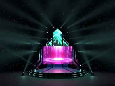 Stage Event 3D 3D model