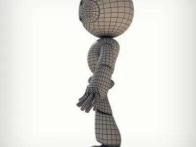 Cartoon Robot Character 3D model