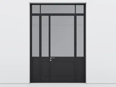 Aluminium door 253 3D model