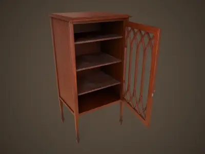 Small vintage cabinet Low-poly 3D model
