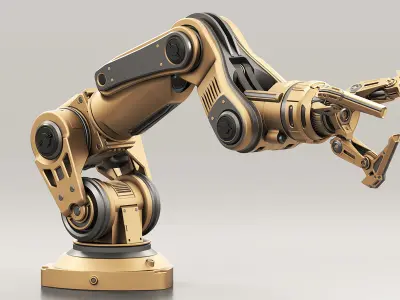 Robot Arm 3 RIGGED and Animated 3D model