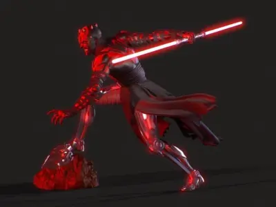 Darth Maul Statue 3D Print Ready 3D print model