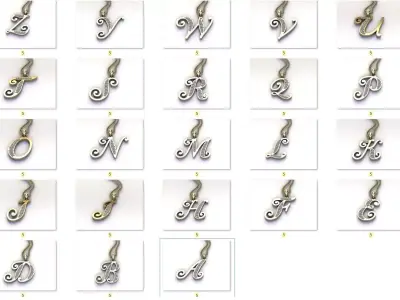 Alphabet Letter English Language Pendant Font Version 1 Album 3D print model