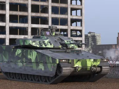  Dirty Swedish Battle Tank Strf 90 Mk IV 