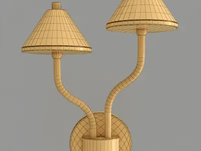 GENRE two sconces in gold 3D model