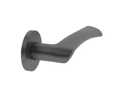 Urfic Belgravia Door Handle Matt Black 3D model