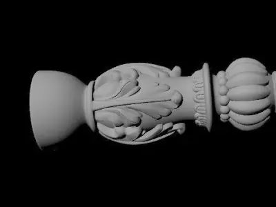 baluster two columns 3D model purchase