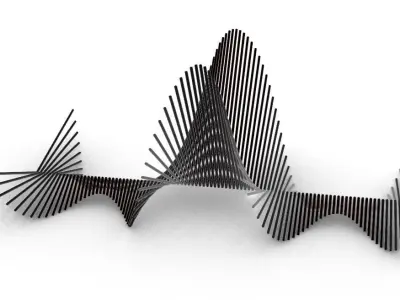 Parametric sea creature 3D model