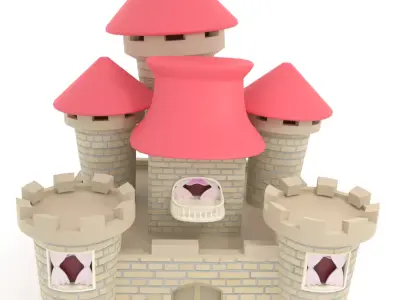 Exquisite 3D Castle Model 3D model
