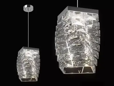 722040 Limpio Lightstar Pendant chandelier 3D model