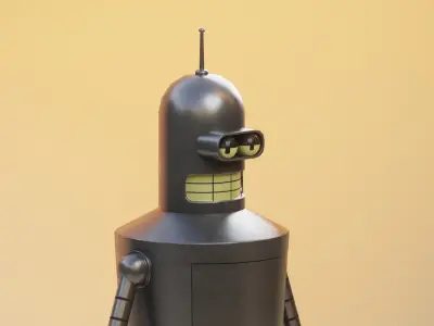 Bender From Futurama Low-poly 3D model