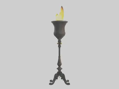 Torchholder Model Low-poly 3D model